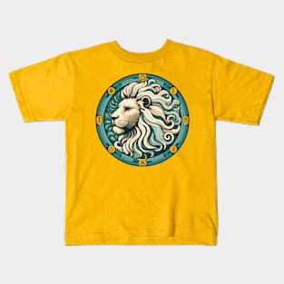 "Celestial Crown: Leo Radiance"- Zodiac Horoscope Star Signs Kids T-Shirt